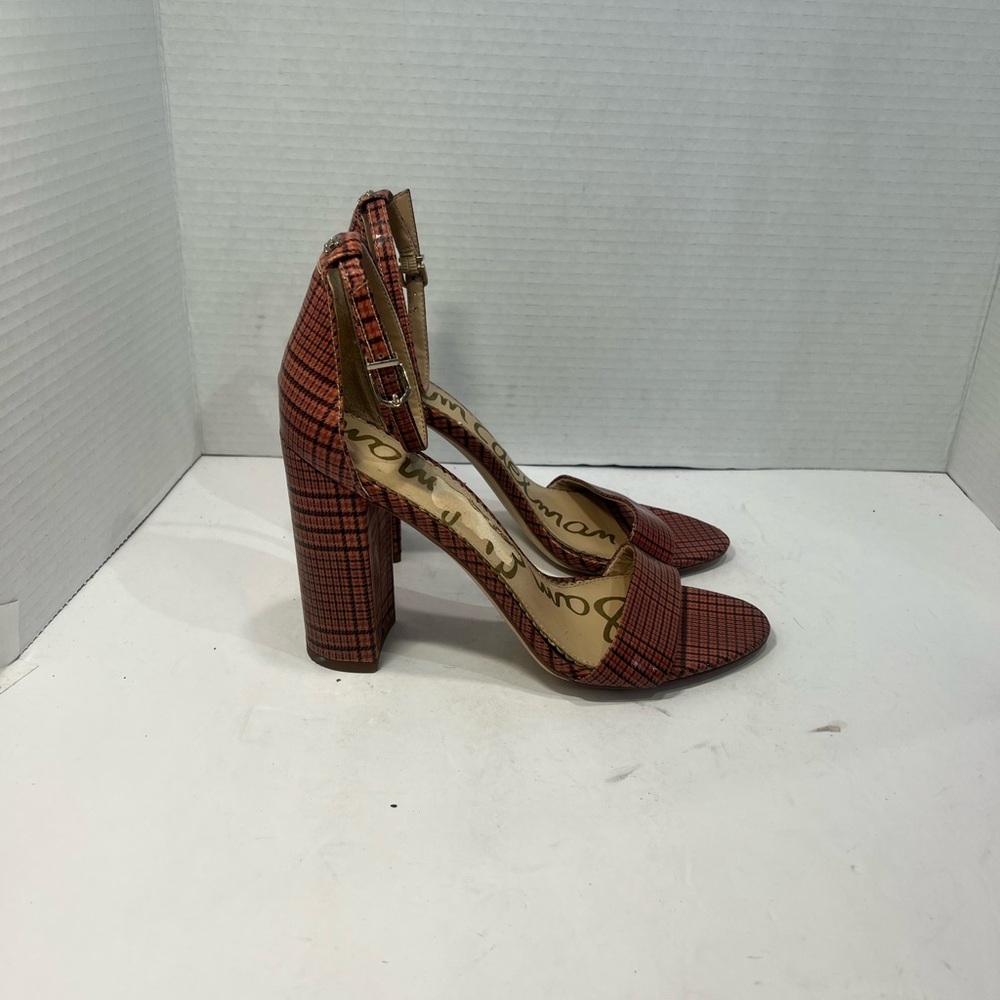 Sam Edelman Red Plaid Heels
